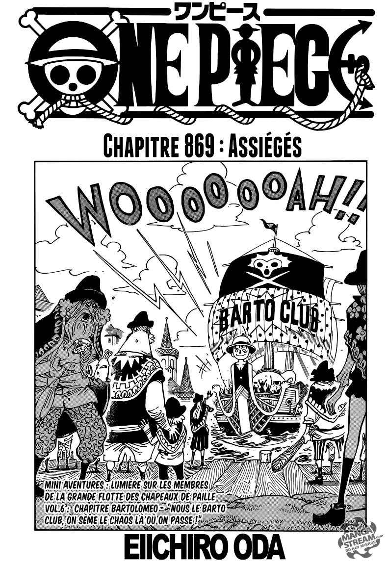 Lecture en ligne One Piece 869 page 2
