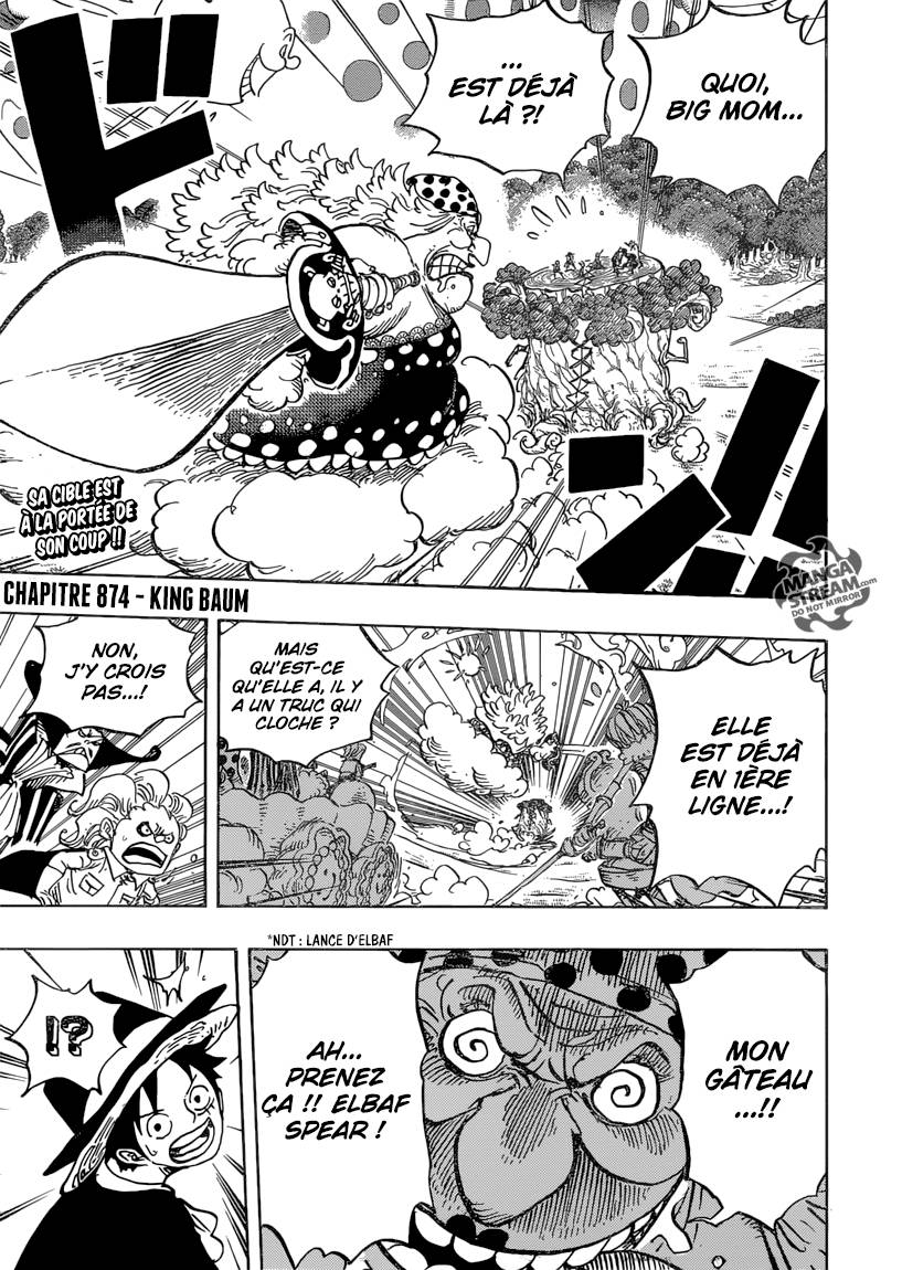 Lecture en ligne One Piece 874 page 4