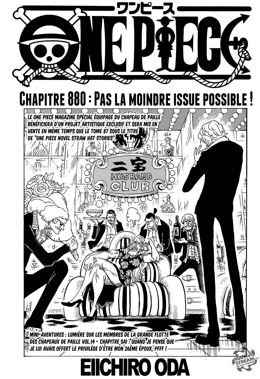 Lecture en ligne One Piece 880 page 2