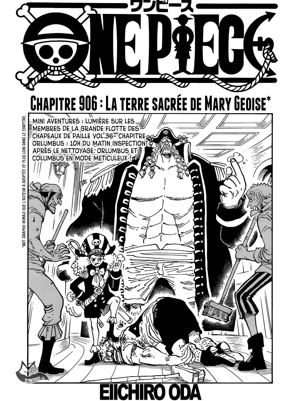 Lecture en ligne One Piece 906 page 1