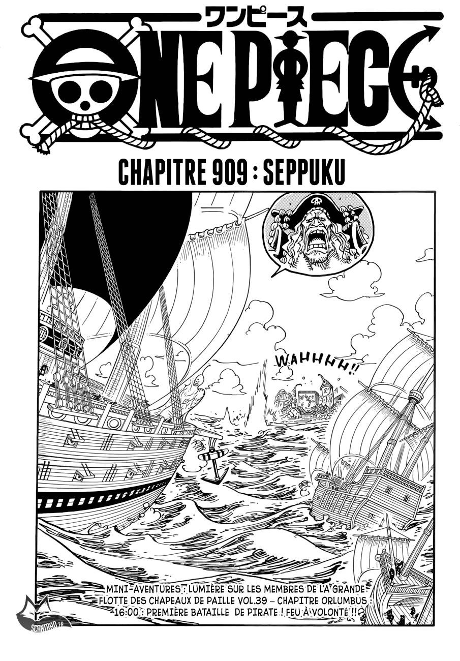 Lecture en ligne One Piece 909 page 1