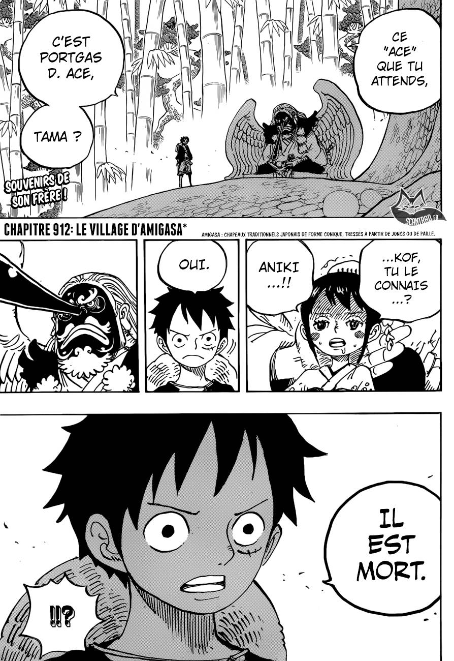 Lecture en ligne One Piece 912 page 3