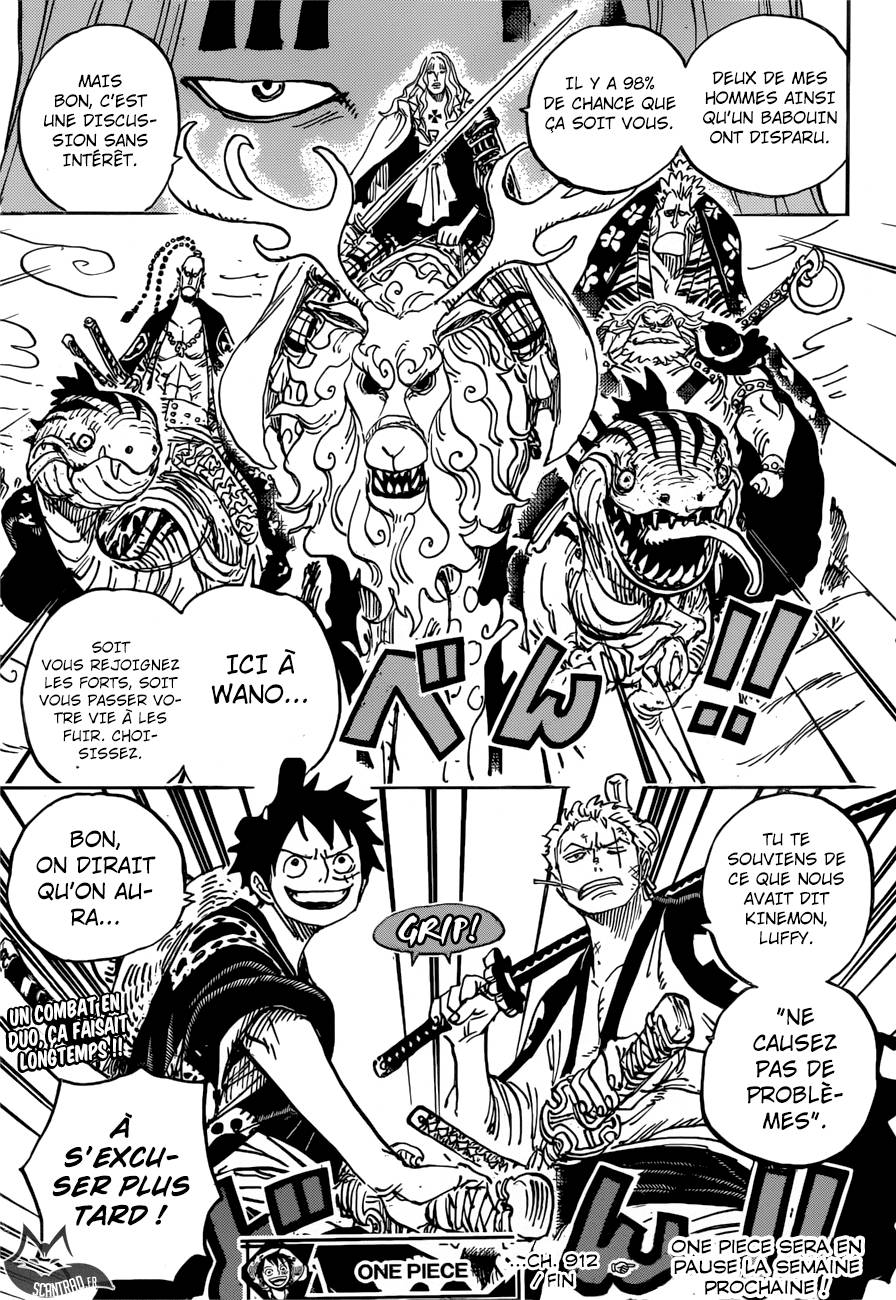 Lecture en ligne One Piece 912 page 19