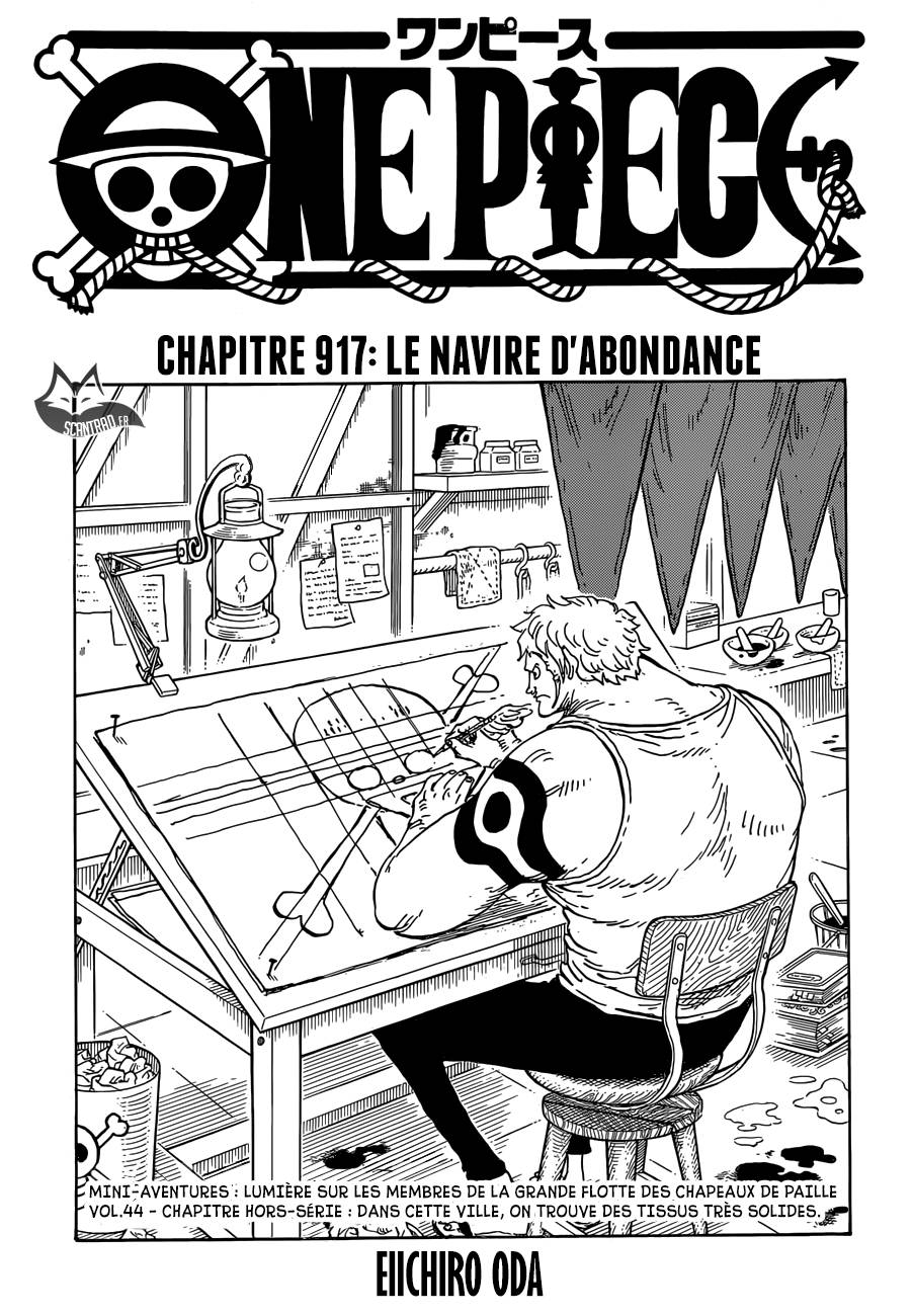 Lecture en ligne One Piece 917 page 1