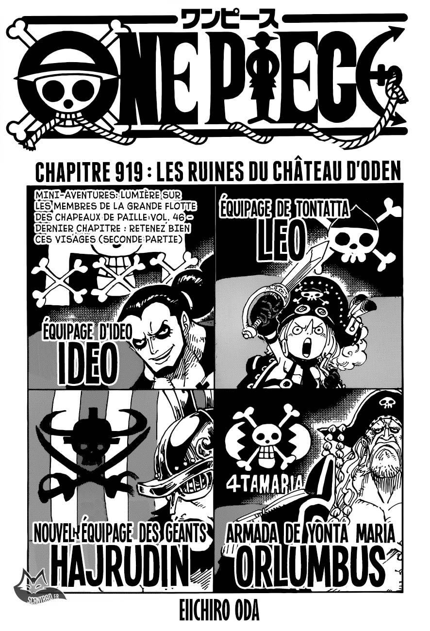 Lecture en ligne One Piece 919 page 1