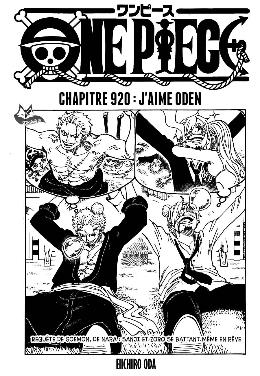 Lecture en ligne One Piece 920 page 1