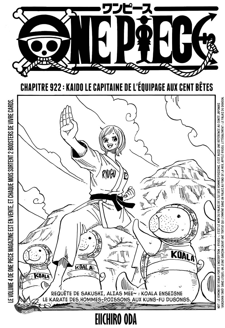 Lecture en ligne One Piece 922 page 1