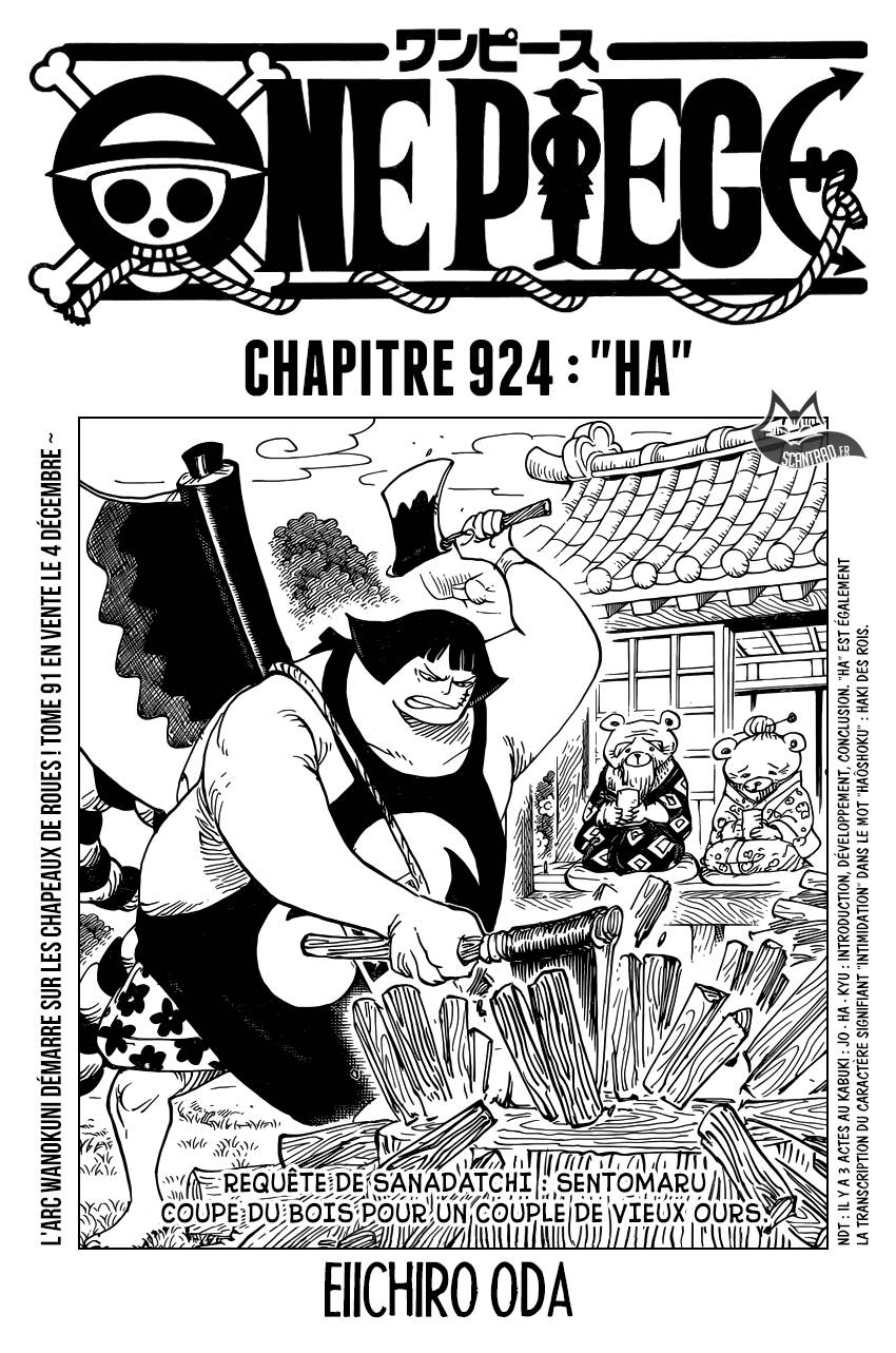 Lecture en ligne One Piece 924 page 1