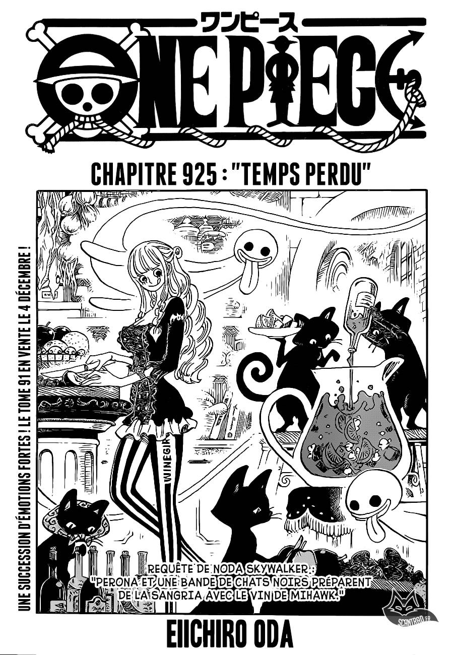 Lecture en ligne One Piece 925 page 1