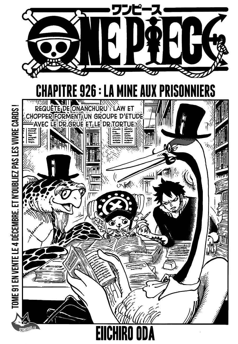 Lecture en ligne One Piece 926 page 1