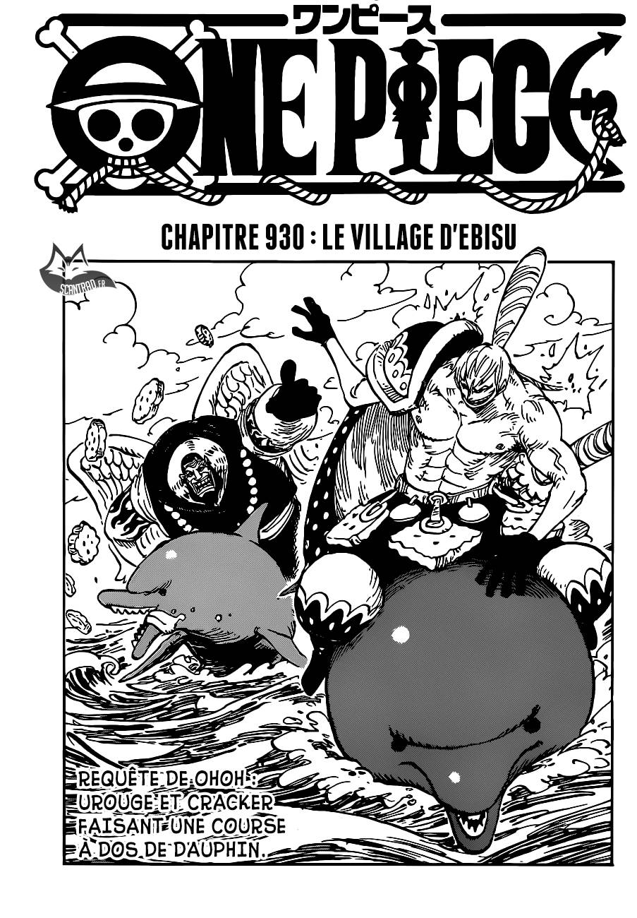 Lecture en ligne One Piece 930 page 1