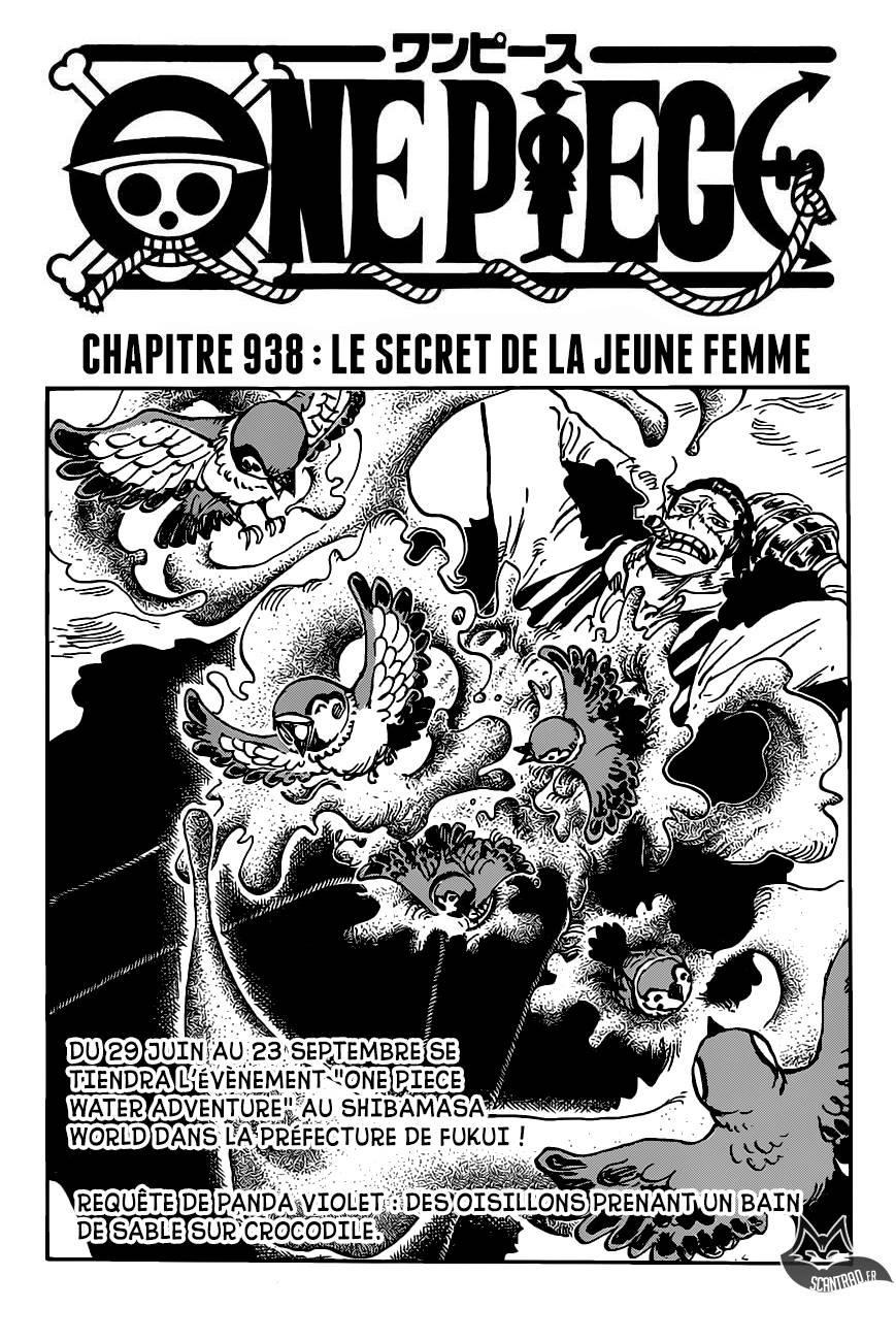 Lecture en ligne One Piece 938 page 1