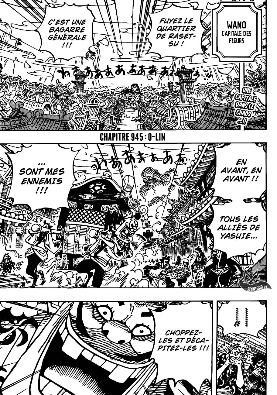 Lecture en ligne One Piece 945 page 3