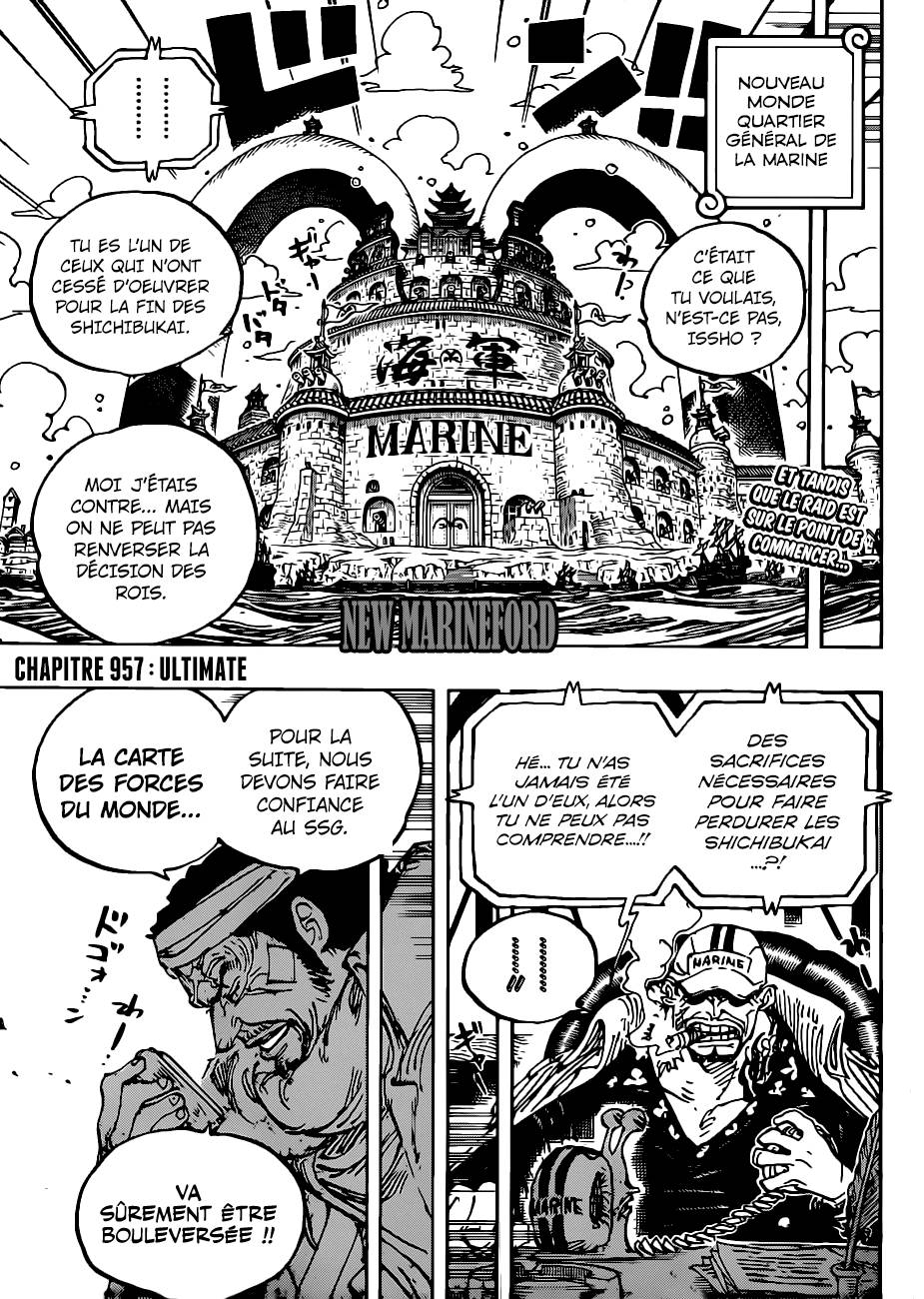 Lecture en ligne One Piece 957 page 3