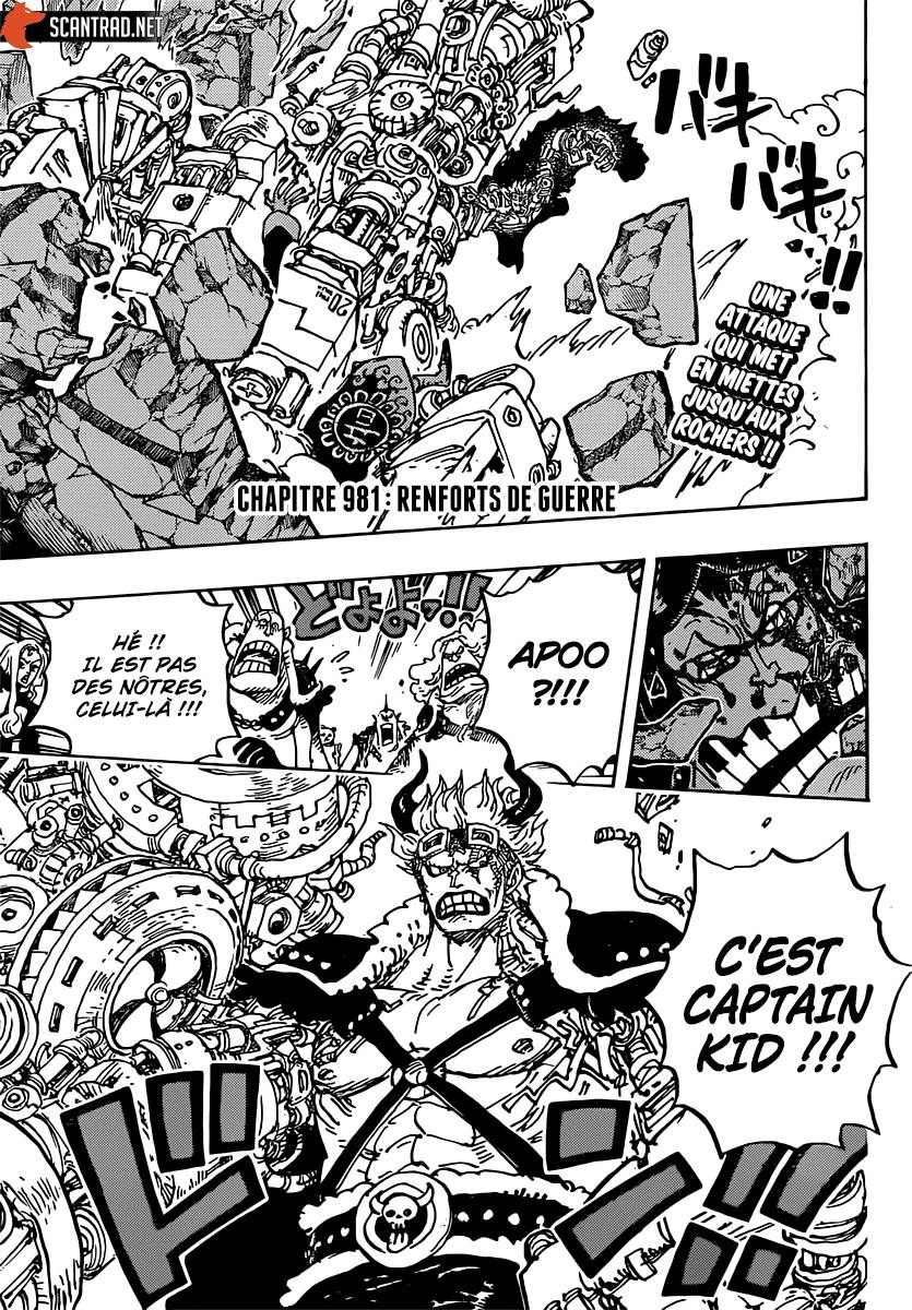 Lecture en ligne One Piece 981 page 4