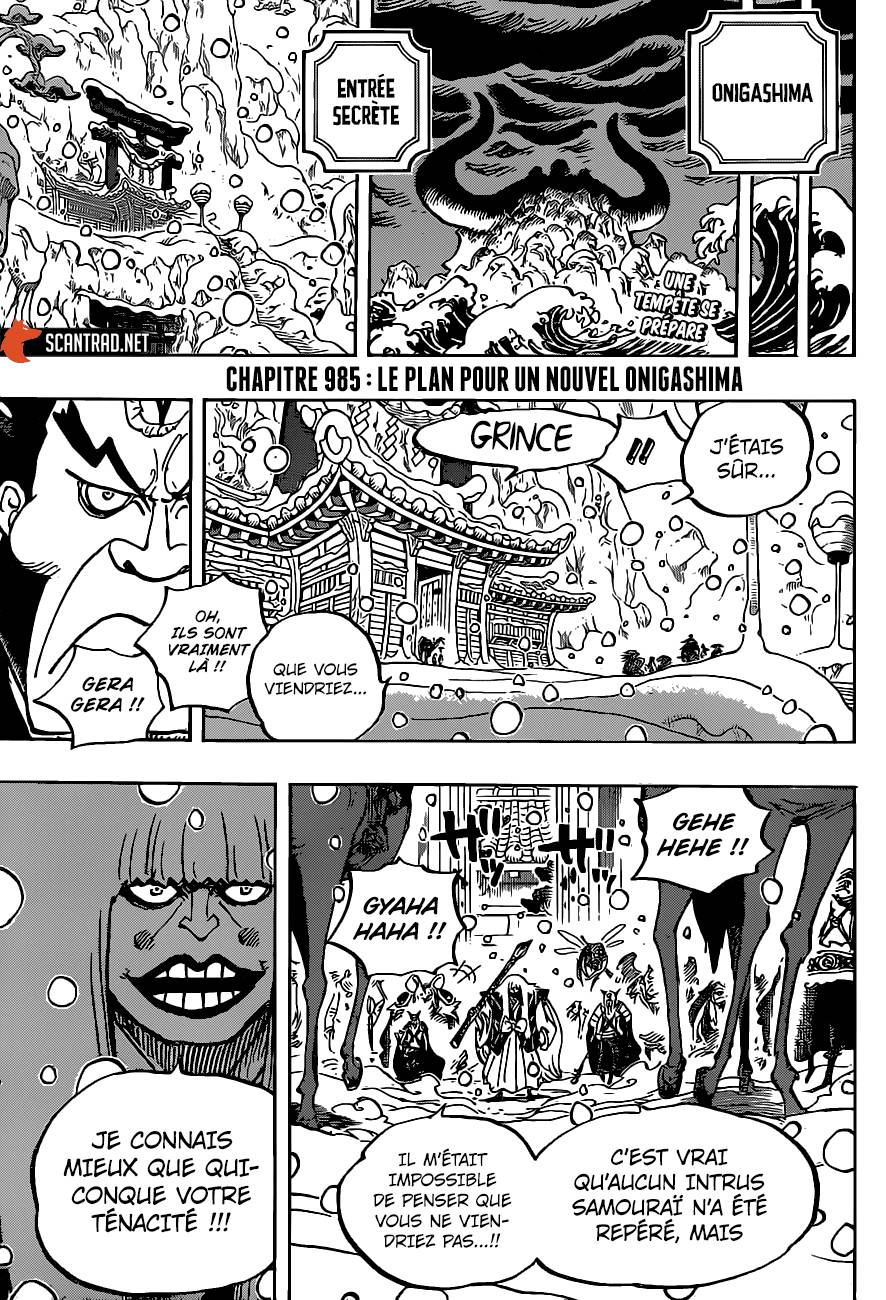 Lecture en ligne One Piece 985 page 4