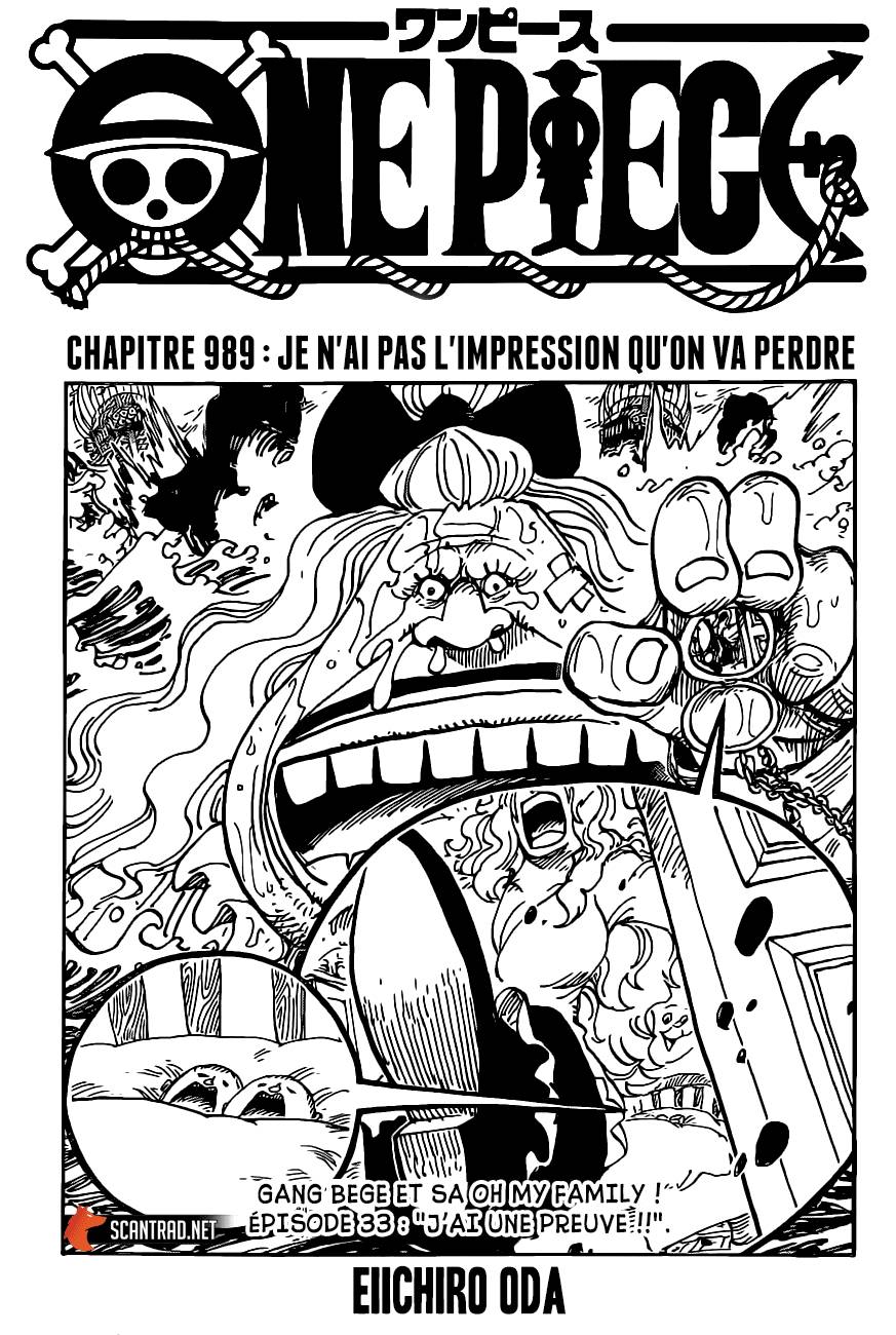 Lecture en ligne One Piece 989 page 1