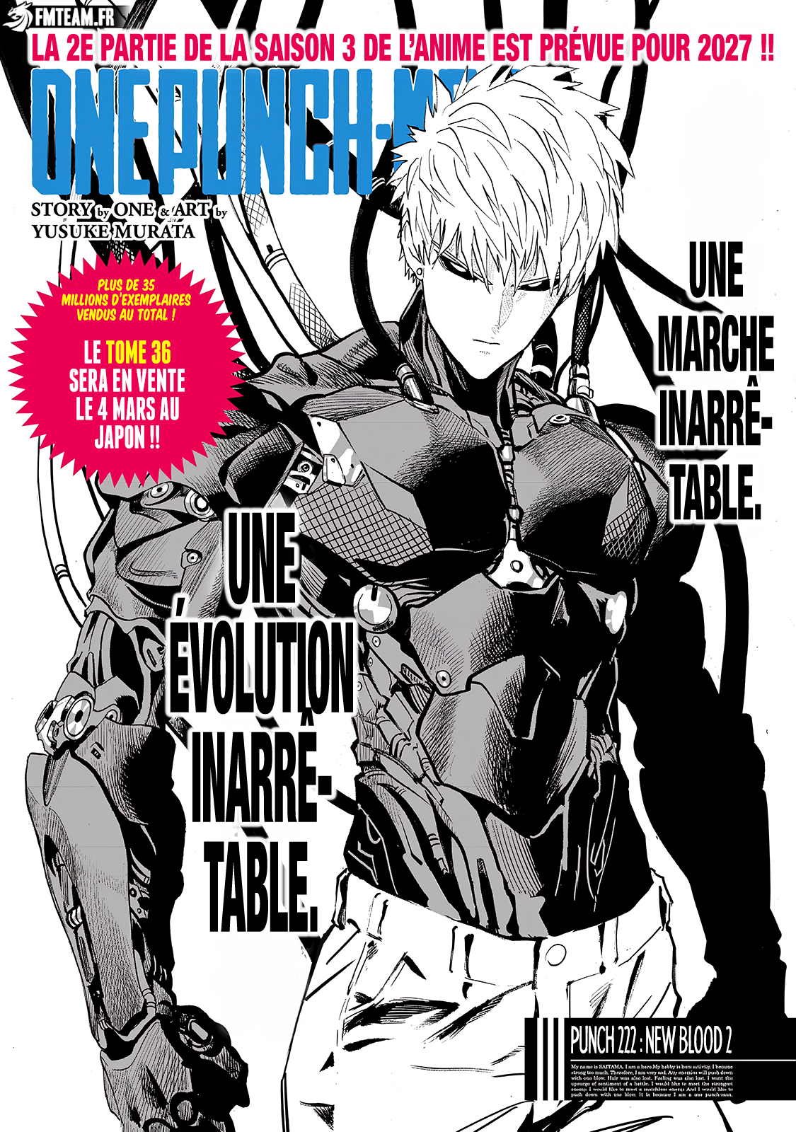 Lecture en ligne One Punch Man 222 page 1