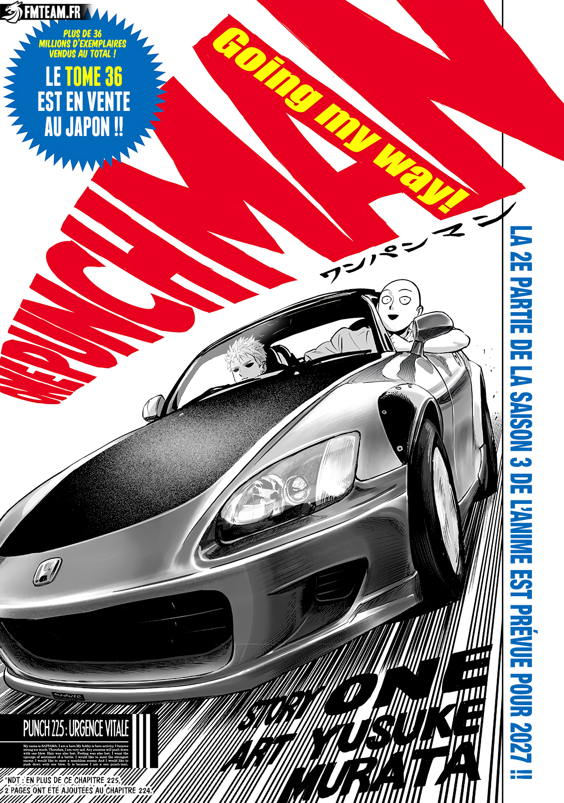 Lecture en ligne One Punch Man 225 page 1