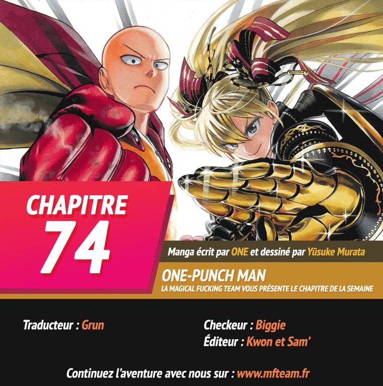 Lecture en ligne One Punch Man 74 page 1