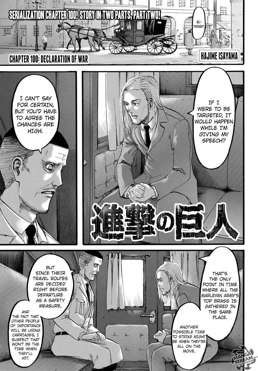 Lecture en ligne Shingeki No Kyojin 100 page 3