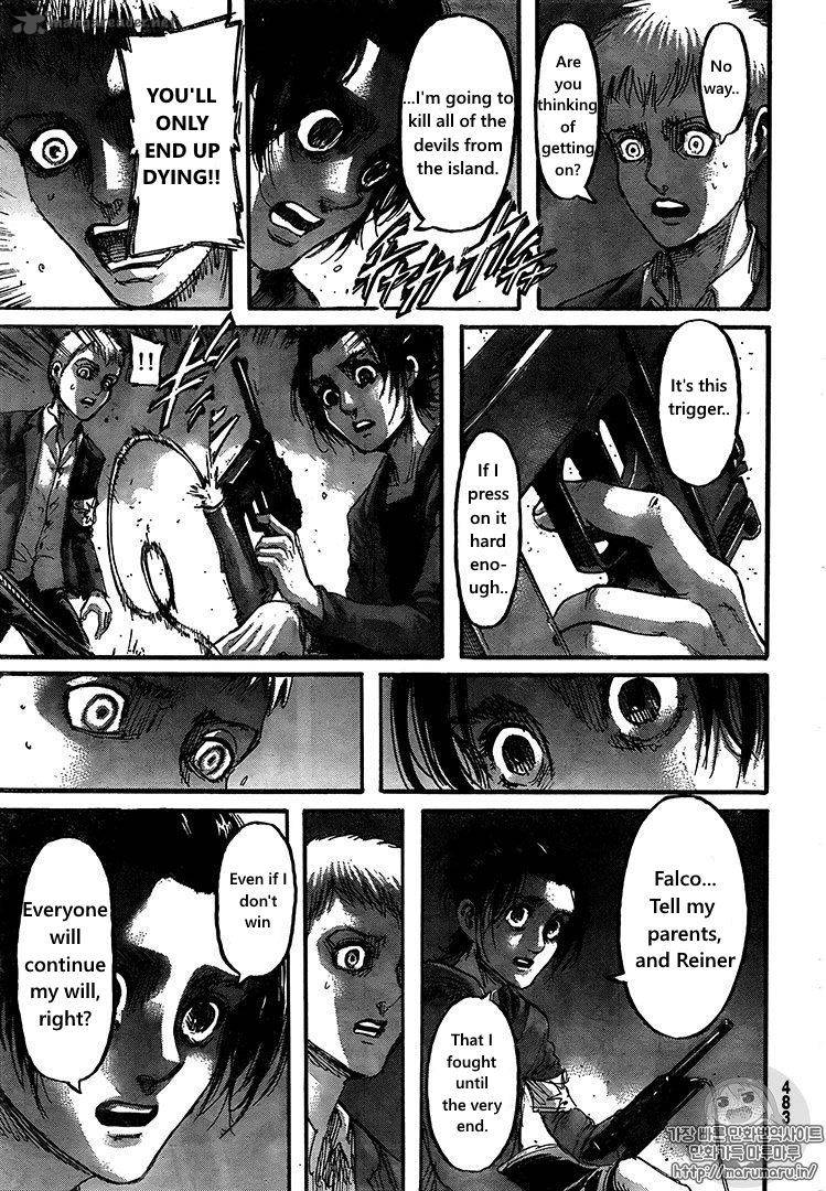 Lecture en ligne Shingeki No Kyojin 105 page 19