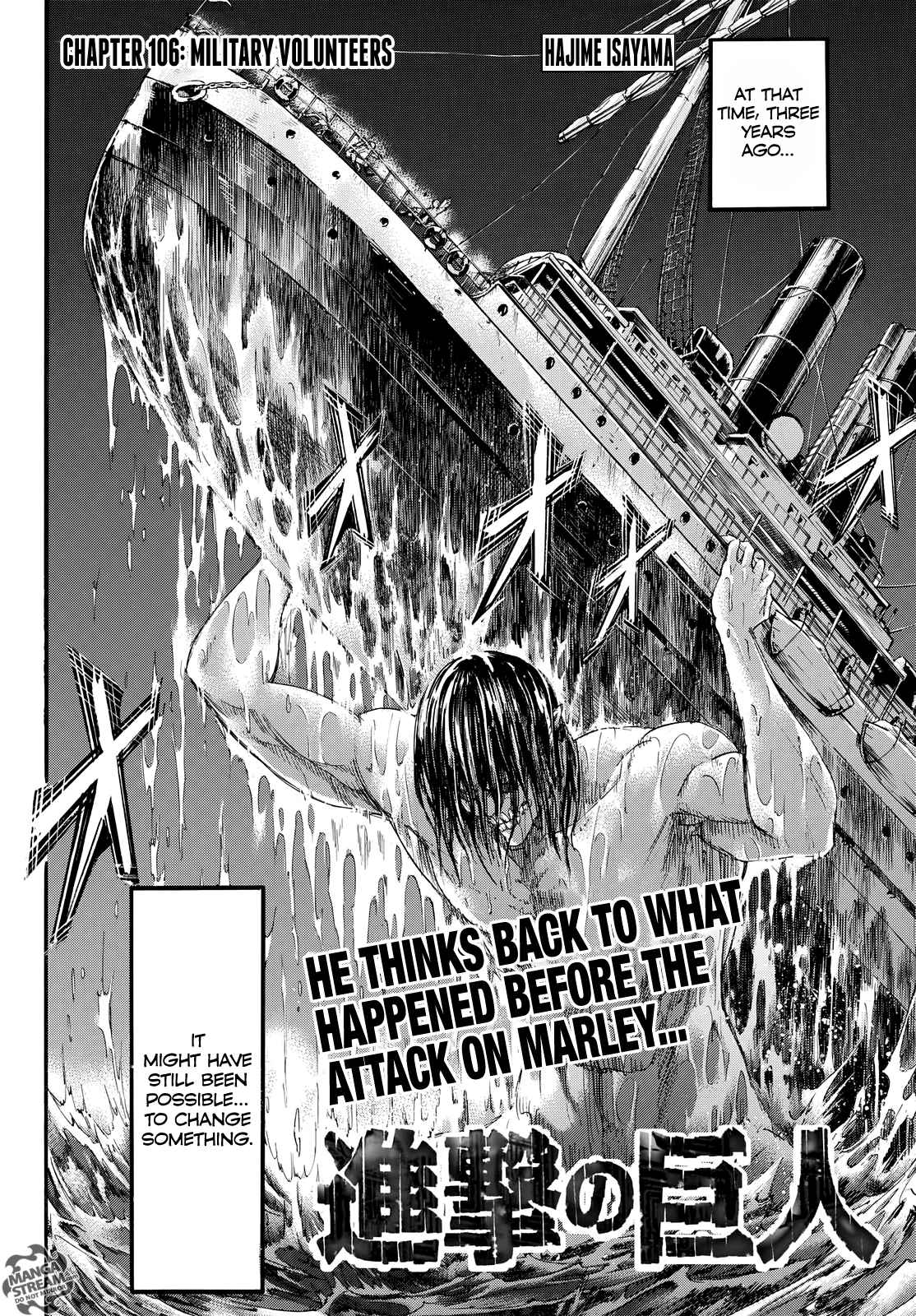Lecture en ligne Shingeki No Kyojin 106 page 3