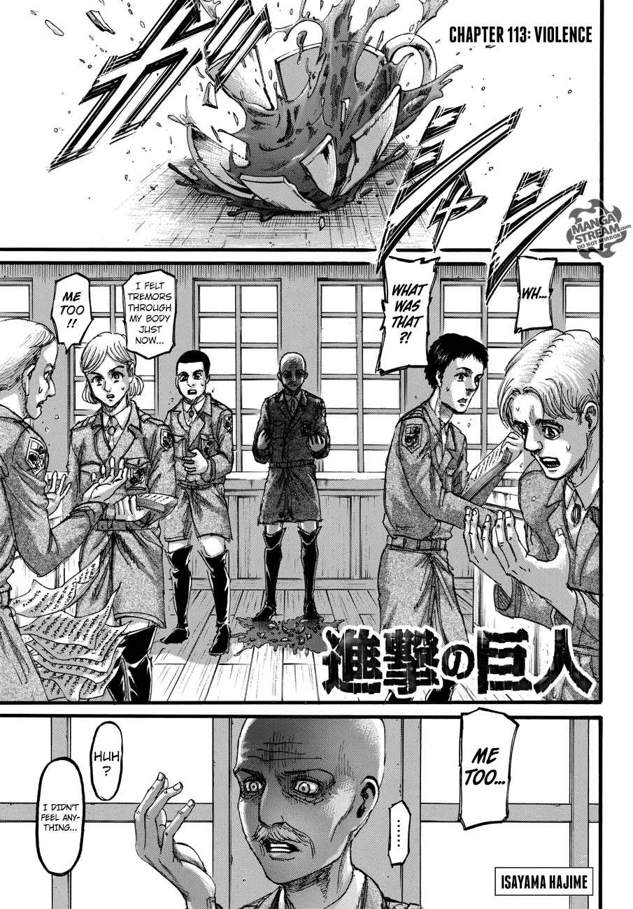Lecture en ligne Shingeki No Kyojin 113 page 1