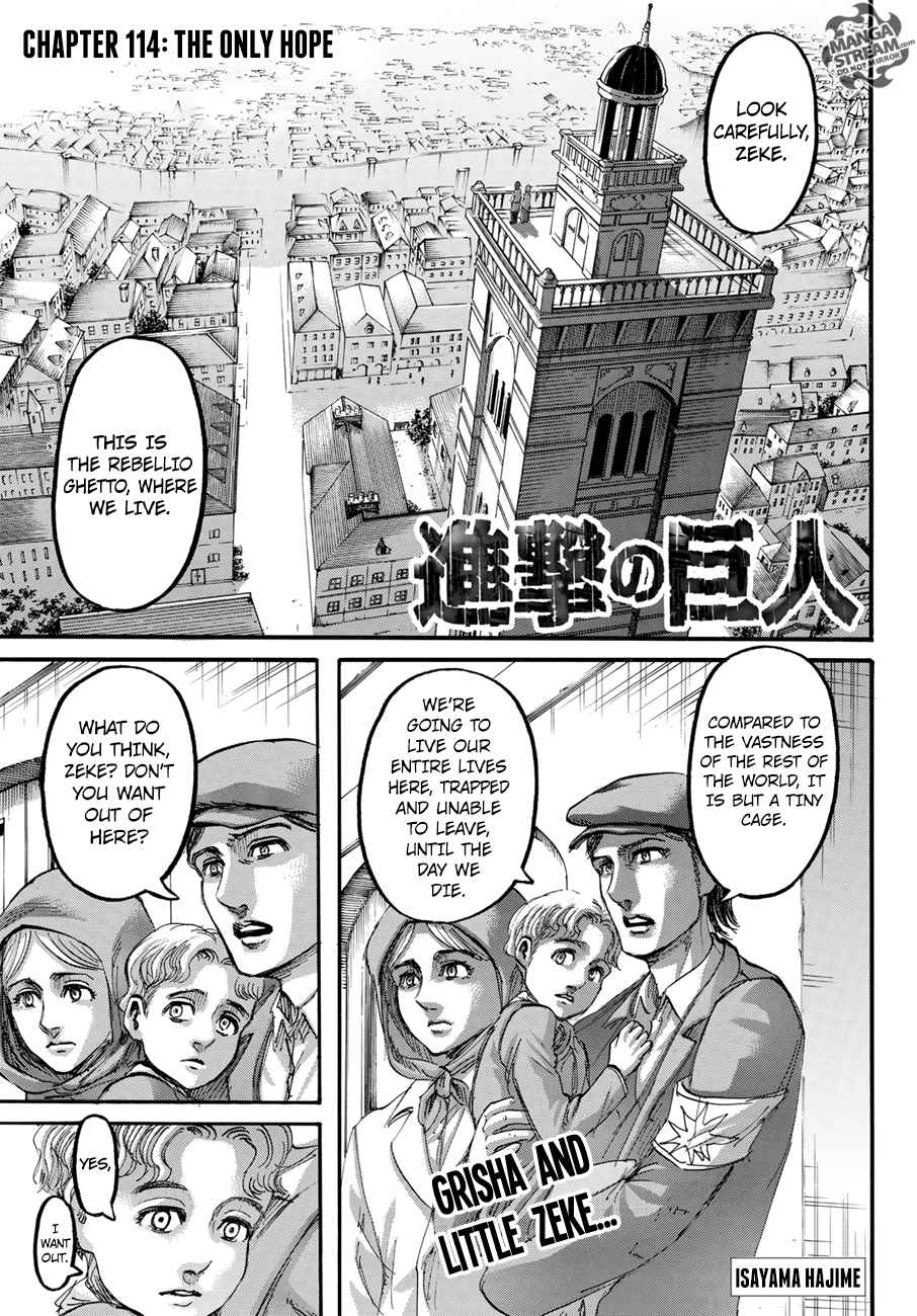Lecture en ligne Shingeki No Kyojin 114 page 1