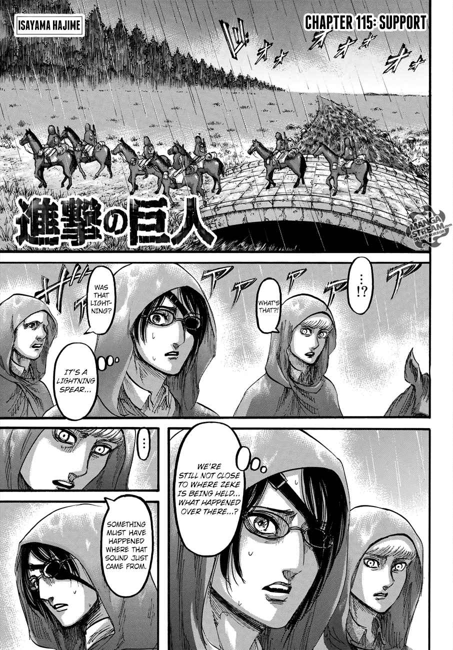 Lecture en ligne Shingeki No Kyojin 115 page 1
