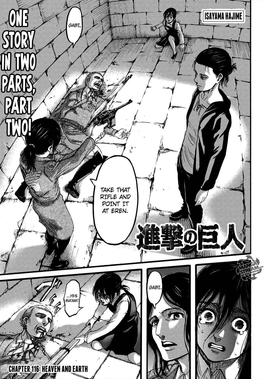 Lecture en ligne Shingeki No Kyojin 116 page 3