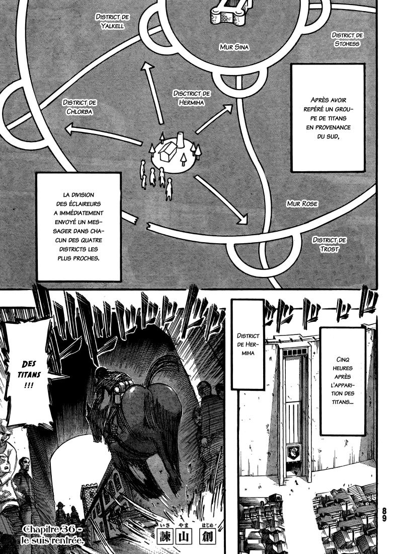 Lecture en ligne Shingeki No Kyojin 36 page 2