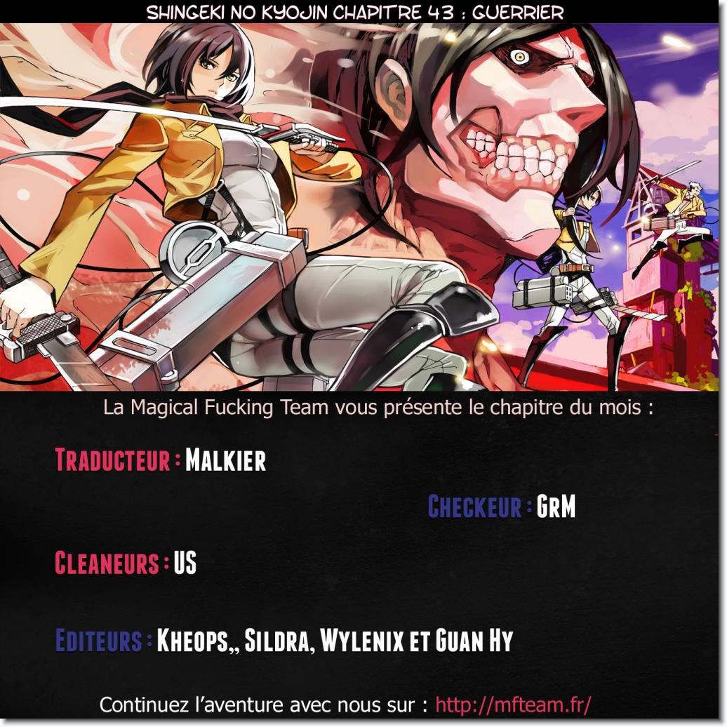 Lecture en ligne Shingeki No Kyojin 43 page 1
