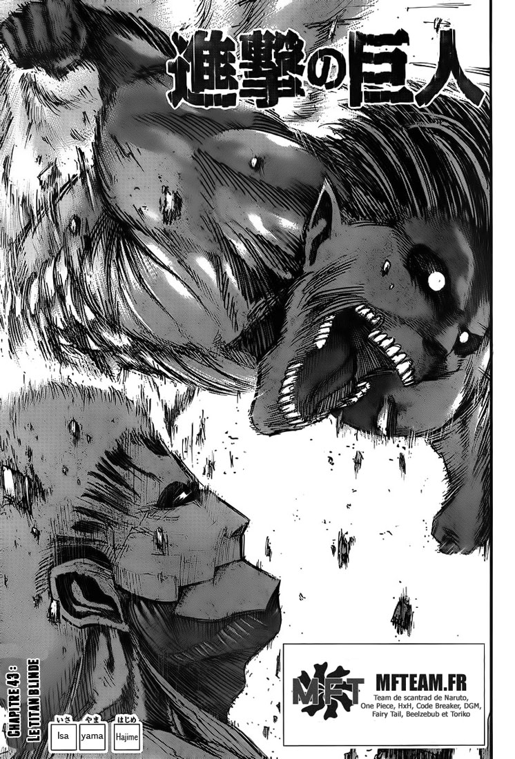 Lecture en ligne Shingeki No Kyojin 43 page 2