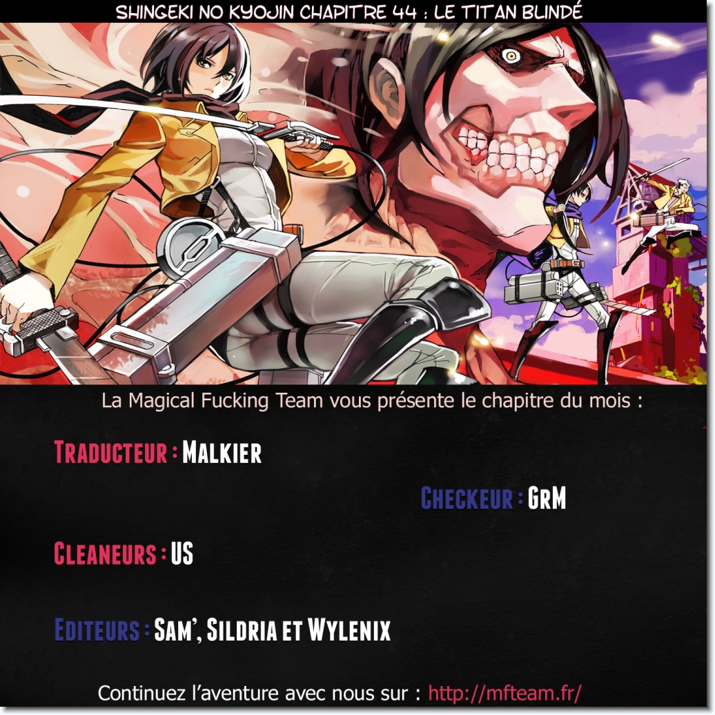 Lecture en ligne Shingeki No Kyojin 44 page 1