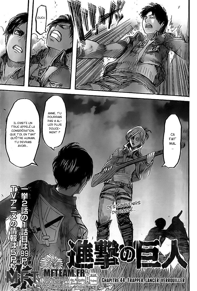 Lecture en ligne Shingeki No Kyojin 44 page 2