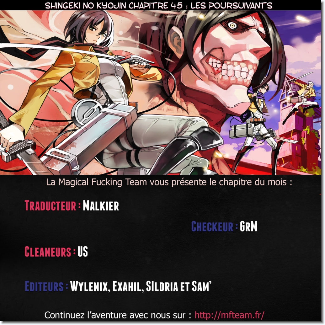 Lecture en ligne Shingeki No Kyojin 45 page 1