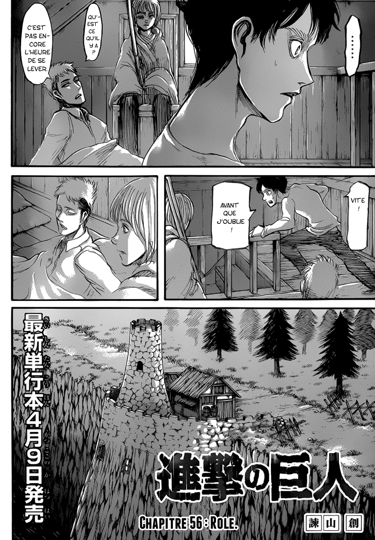 Lecture en ligne Shingeki No Kyojin 56 page 3