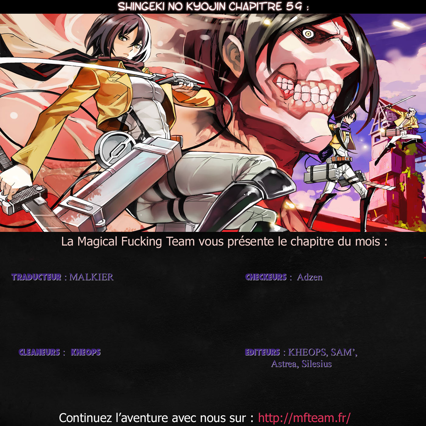 Lecture en ligne Shingeki No Kyojin 59 page 1