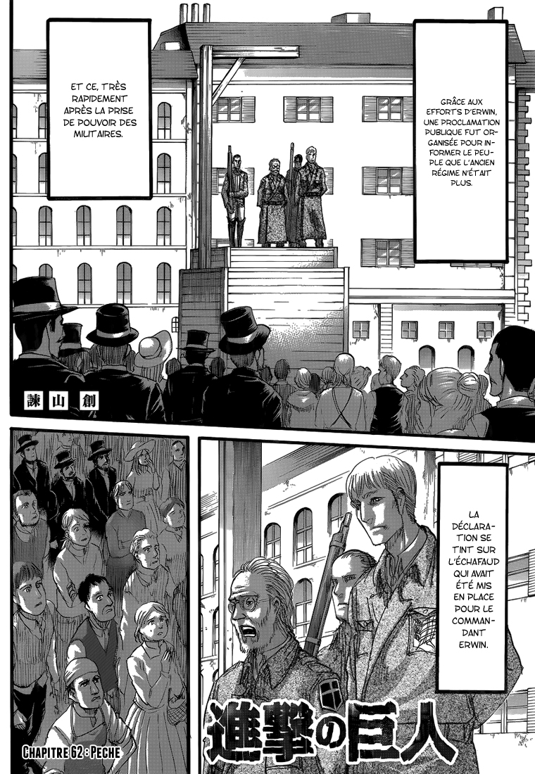 Lecture en ligne Shingeki No Kyojin 62 page 2