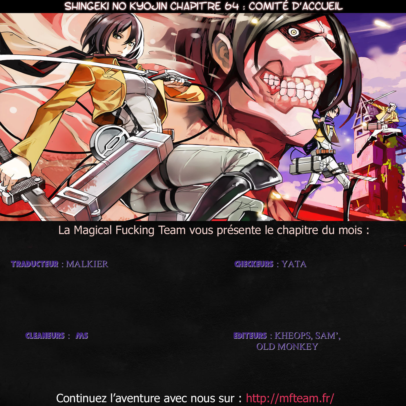 Lecture en ligne Shingeki No Kyojin 64 page 1