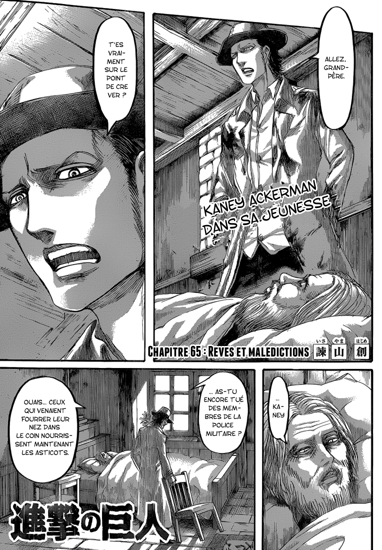 Lecture en ligne Shingeki No Kyojin 65 page 2