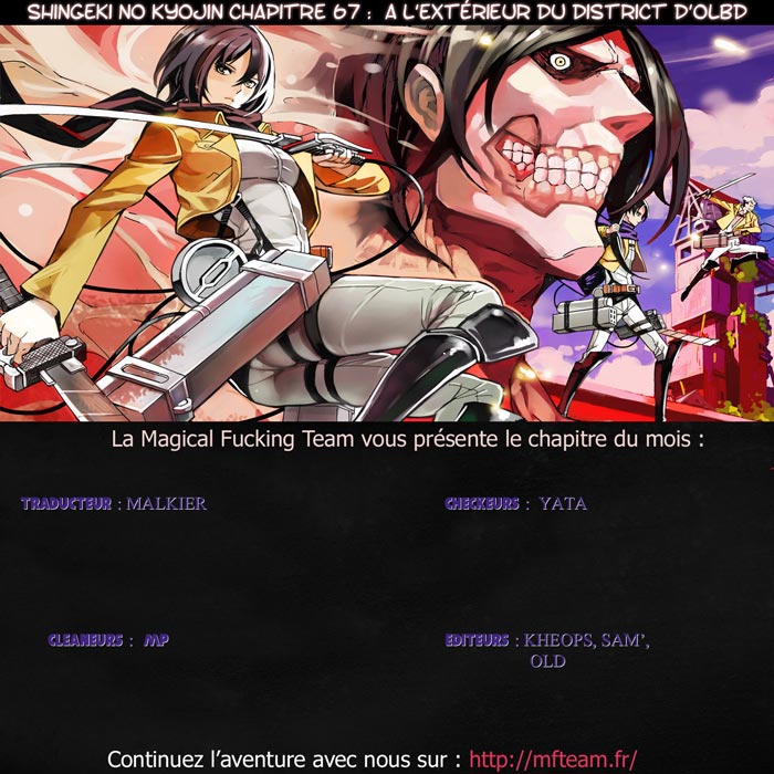 Lecture en ligne Shingeki No Kyojin 67 page 1