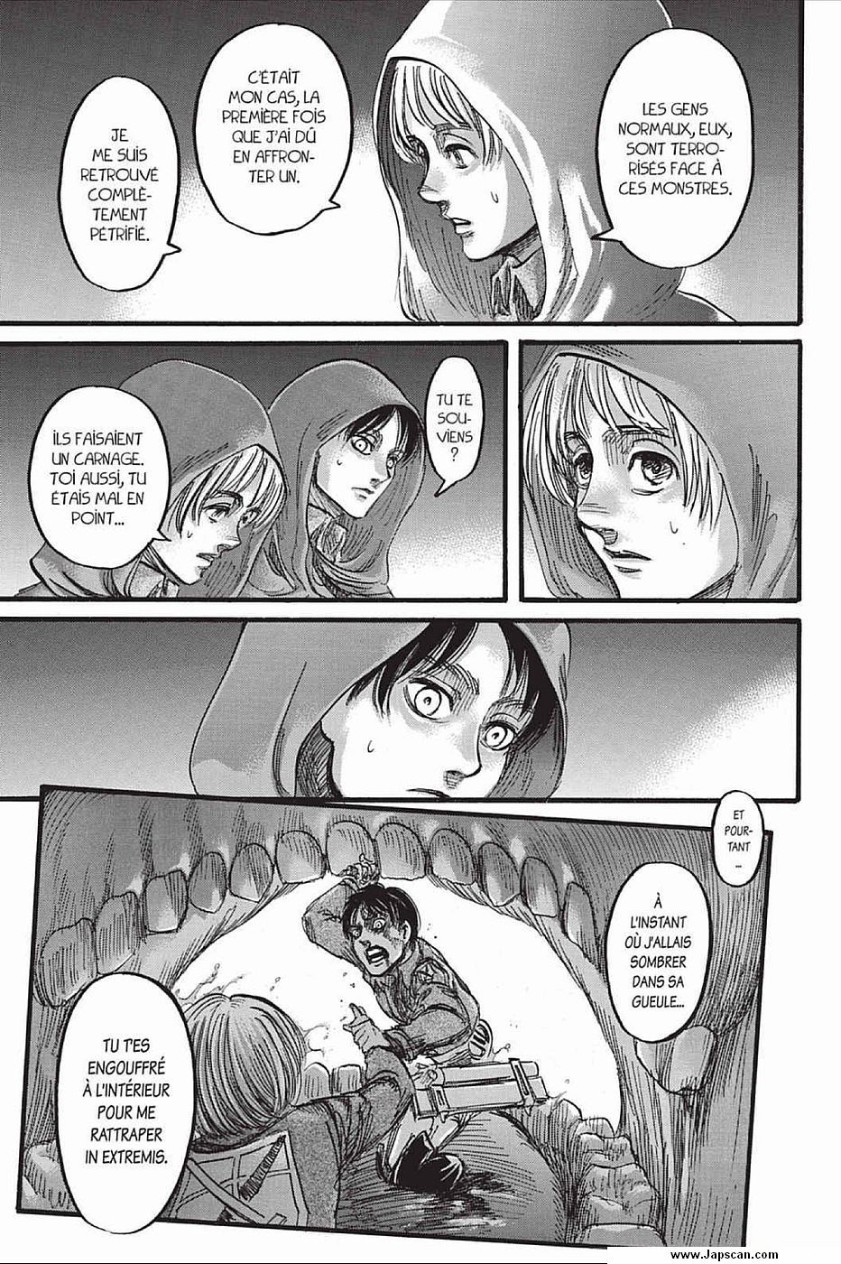 Lecture en ligne Shingeki No Kyojin 73 page 17