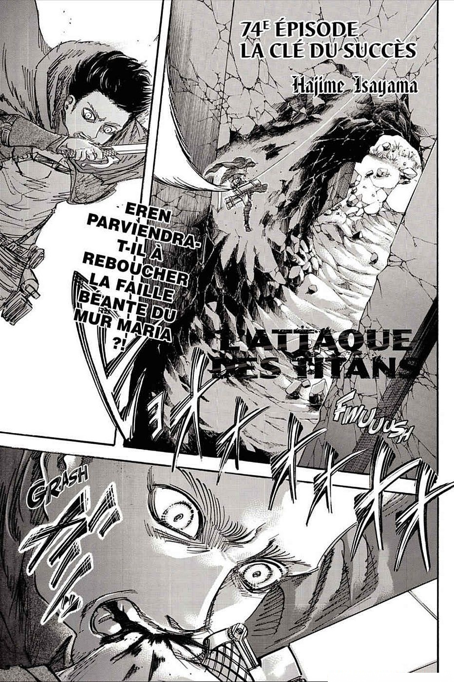 Lecture en ligne Shingeki No Kyojin 74 page 1
