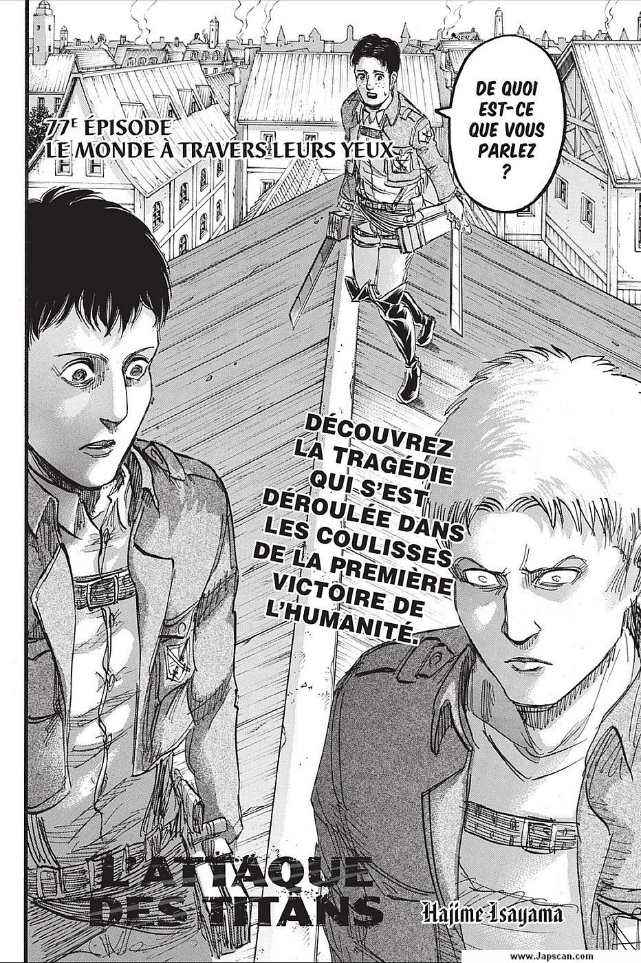 Lecture en ligne Shingeki No Kyojin 77 page 2
