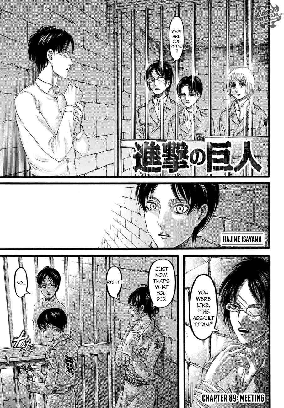 Lecture en ligne Shingeki No Kyojin 89 page 1