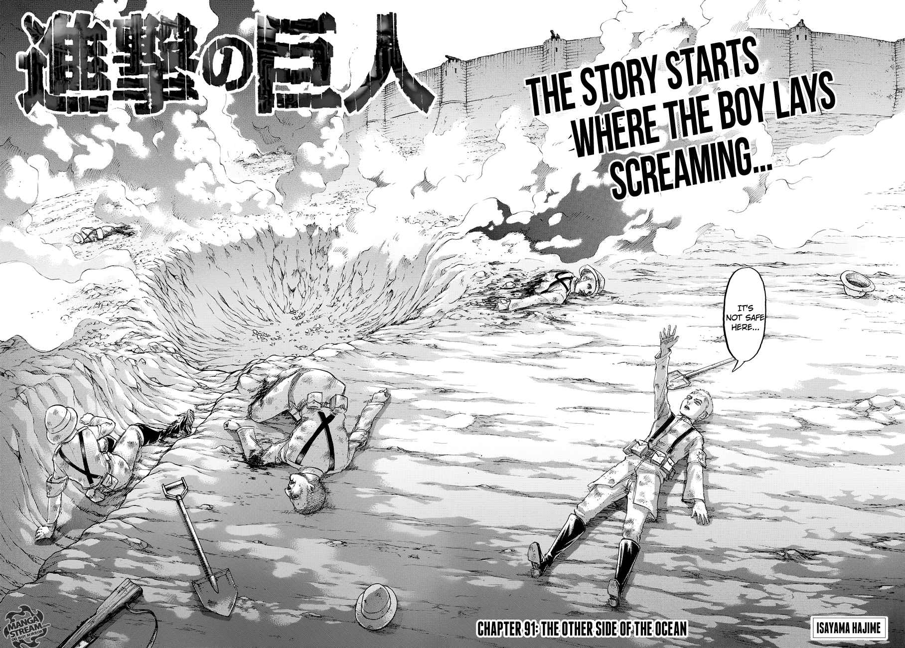 Lecture en ligne Shingeki No Kyojin 91 page 3