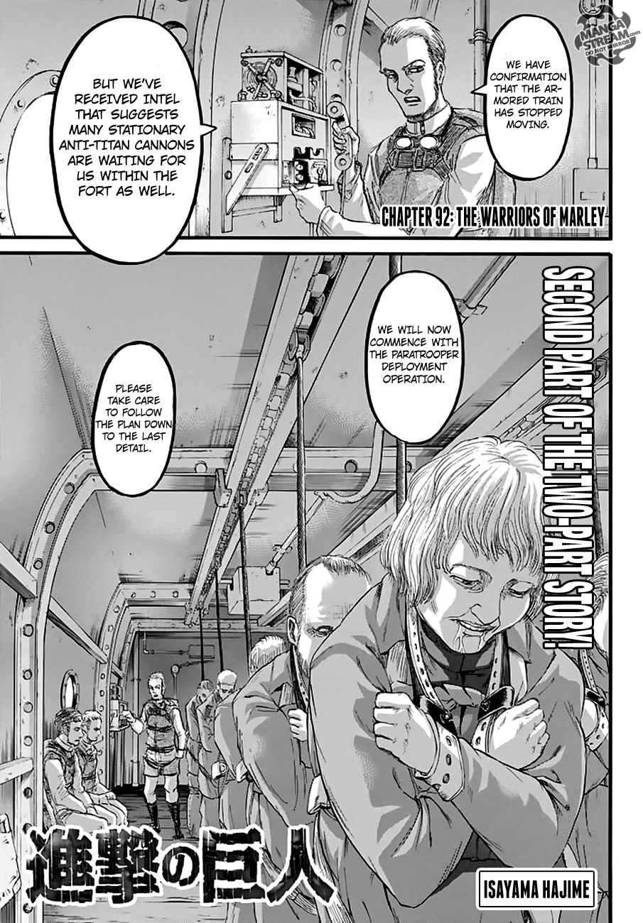 Lecture en ligne Shingeki No Kyojin 92 page 3