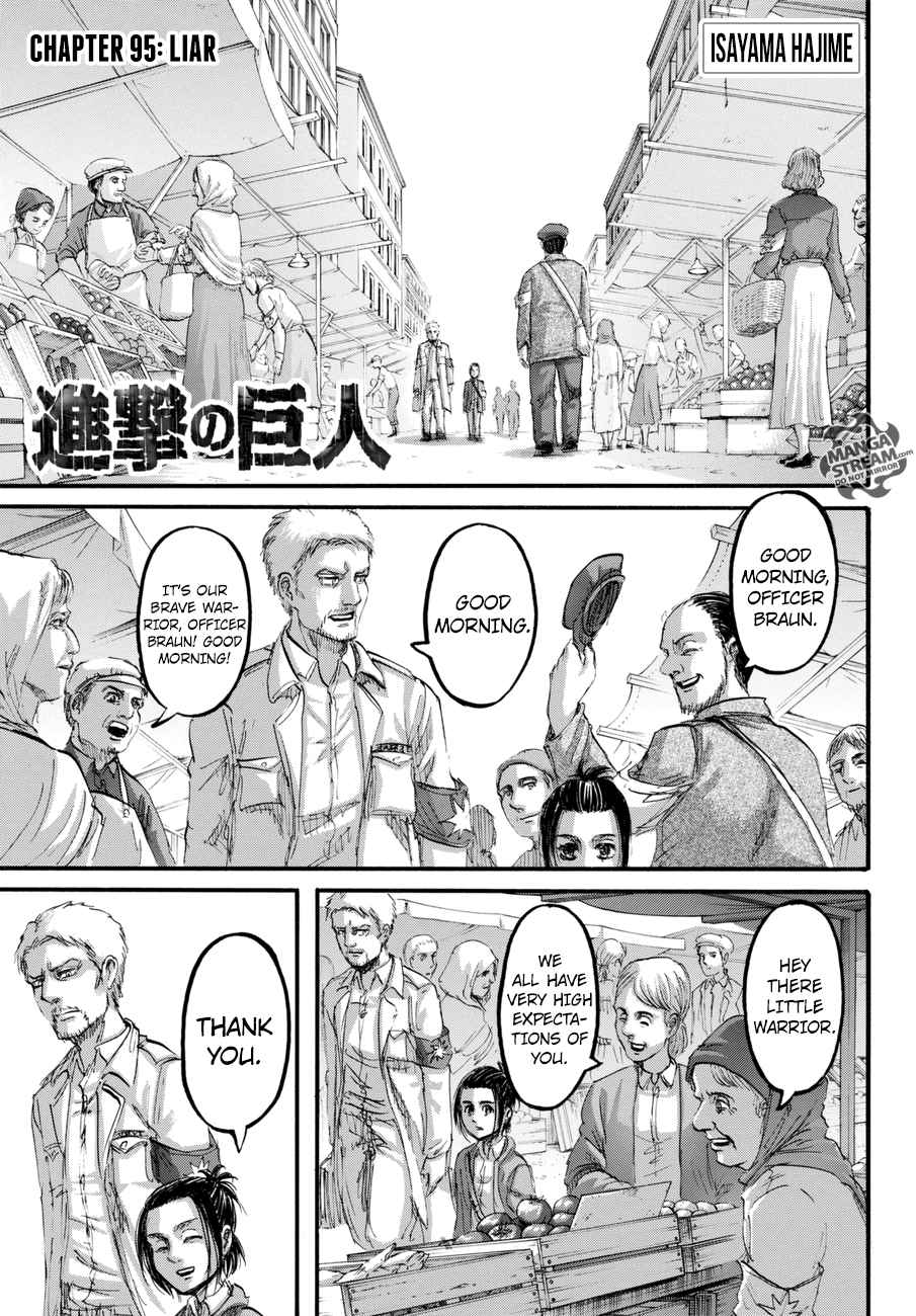 Lecture en ligne Shingeki No Kyojin 95 page 1